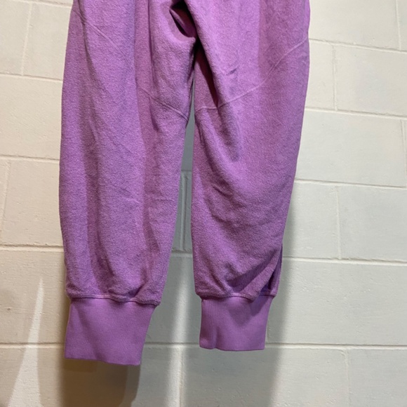 Free People Movement Women Radiant Jogger Purple Comfy Terry Loungewear Athletic - Picture 12 of 12